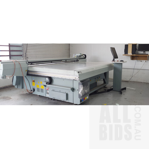 OCE Arizona 350 GT UV Flatbed Printer With Roll To Roll Output