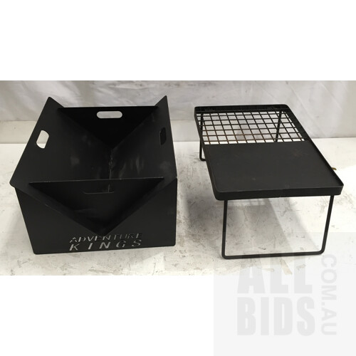 Adventure Kings Camping Grill and Fire Pit