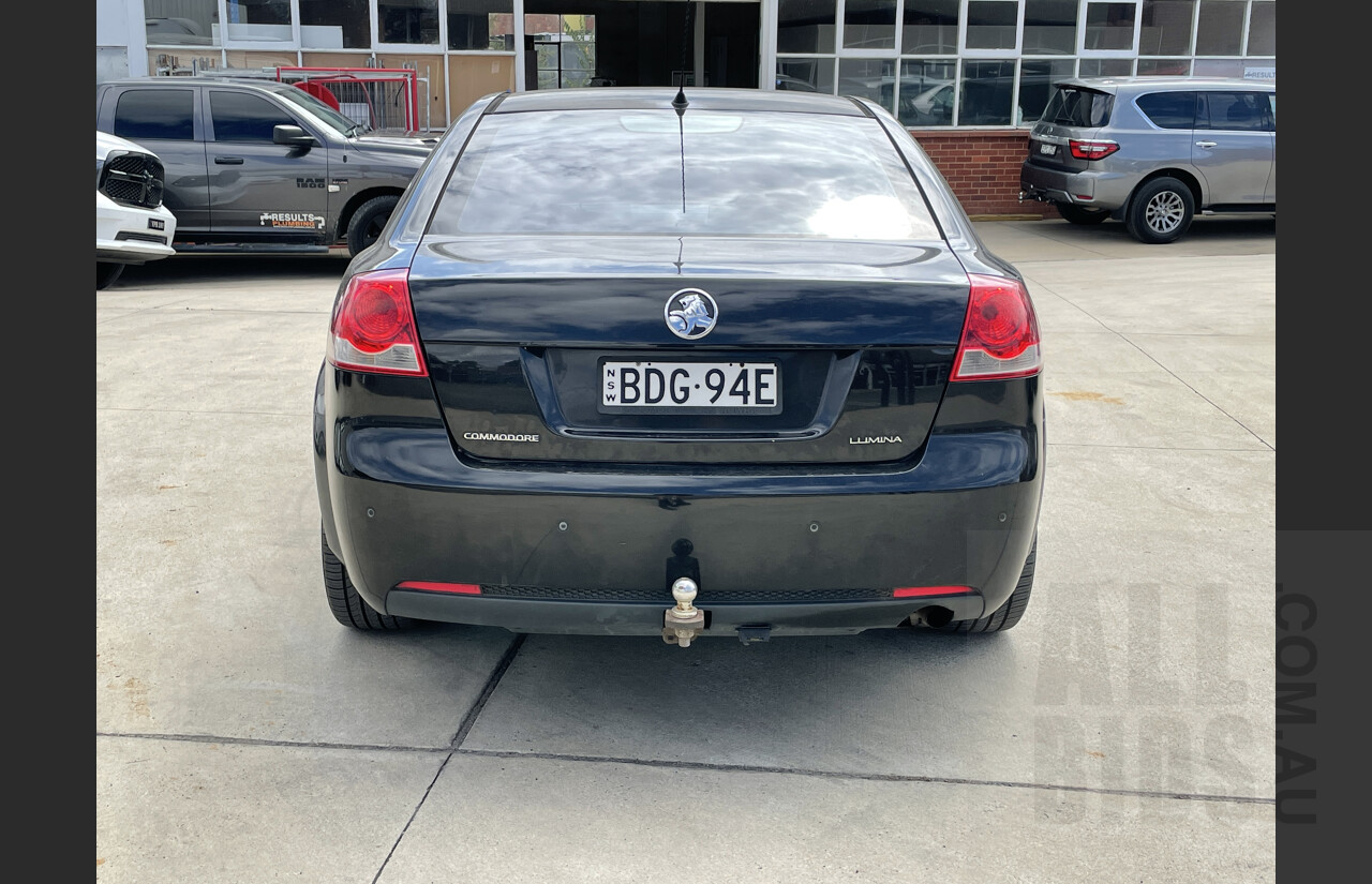 9/2007 Holden Commodore Lumina VE 4d Sedan Black 3.6L