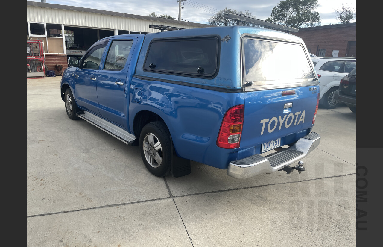 9/2005 Toyota Hilux SR5 GGN15R Dual Cab P/up Blue 4.0L