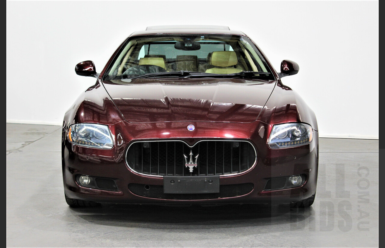 9/2009 Maserati Quattroporte Sport GT-S 4d Sedan Bordeaux Pontevecchio Metallic 4.7L V8