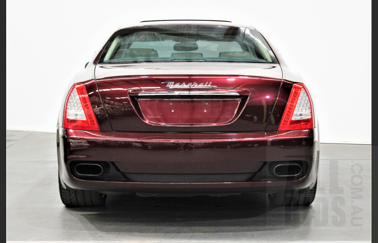 9/2009 Maserati Quattroporte Sport GT-S 4d Sedan Bordeaux Pontevecchio Metallic 4.7L V8