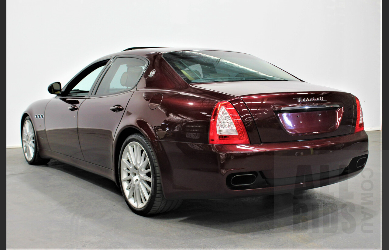 9/2009 Maserati Quattroporte Sport GT-S 4d Sedan Bordeaux Pontevecchio Metallic 4.7L V8