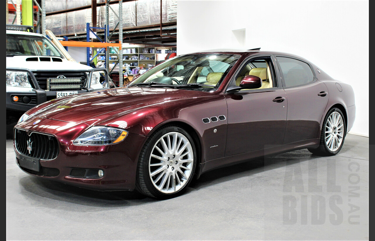 9/2009 Maserati Quattroporte Sport GT-S 4d Sedan Bordeaux Pontevecchio Metallic 4.7L V8