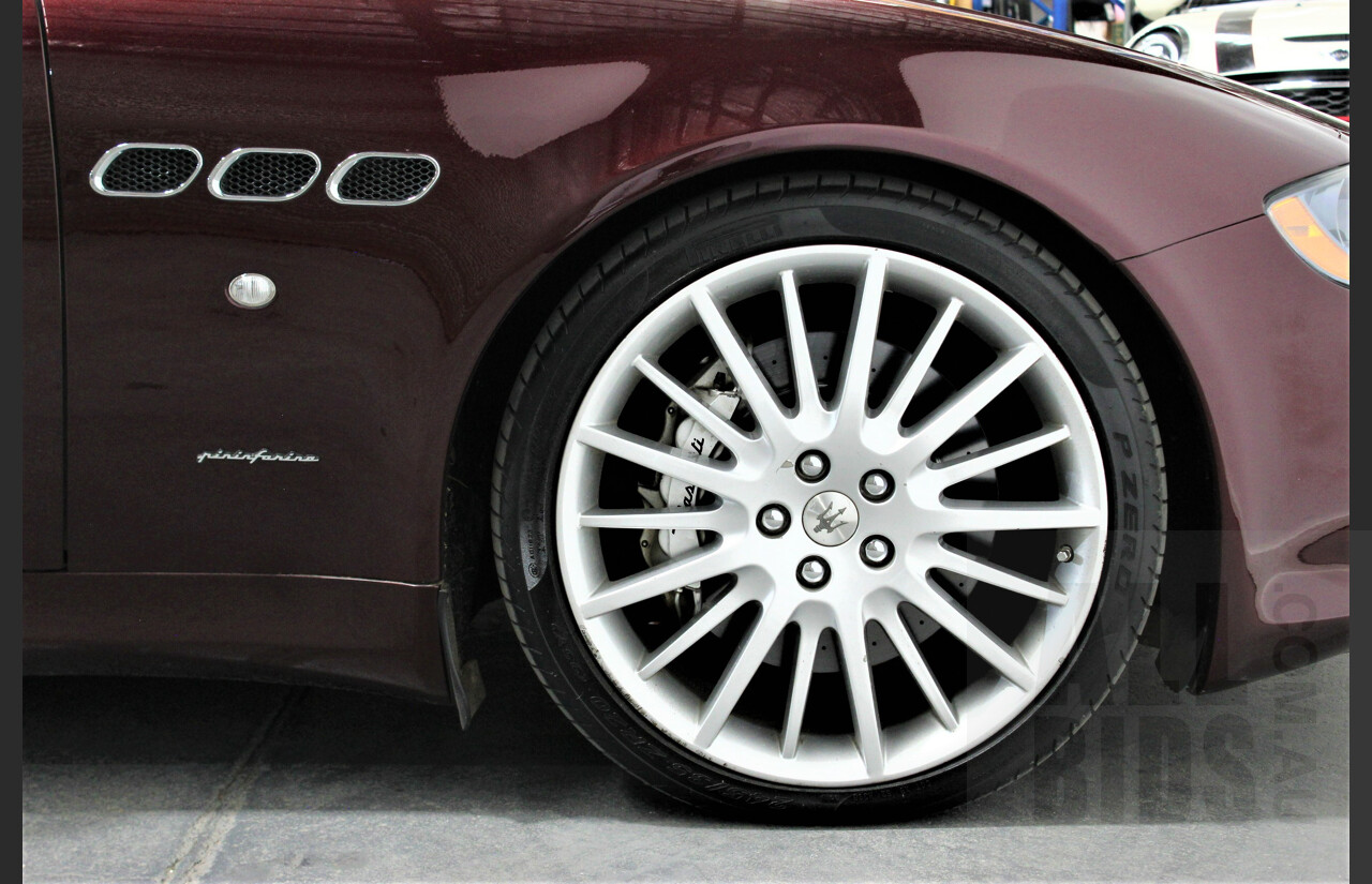 9/2009 Maserati Quattroporte Sport GT-S 4d Sedan Bordeaux Pontevecchio Metallic 4.7L V8