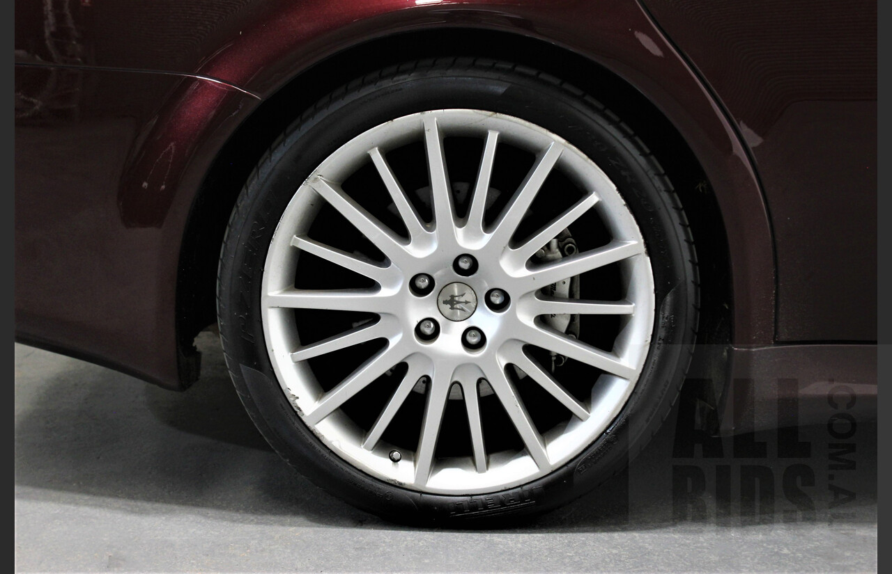 9/2009 Maserati Quattroporte Sport GT-S 4d Sedan Bordeaux Pontevecchio Metallic 4.7L V8