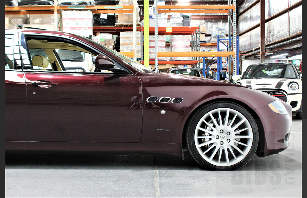 9/2009 Maserati Quattroporte Sport GT-S 4d Sedan Bordeaux Pontevecchio Metallic 4.7L V8