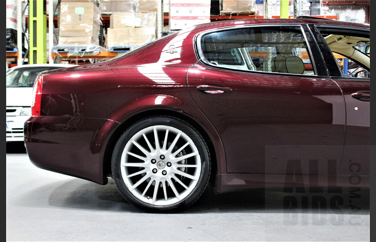 9/2009 Maserati Quattroporte Sport GT-S 4d Sedan Bordeaux Pontevecchio Metallic 4.7L V8
