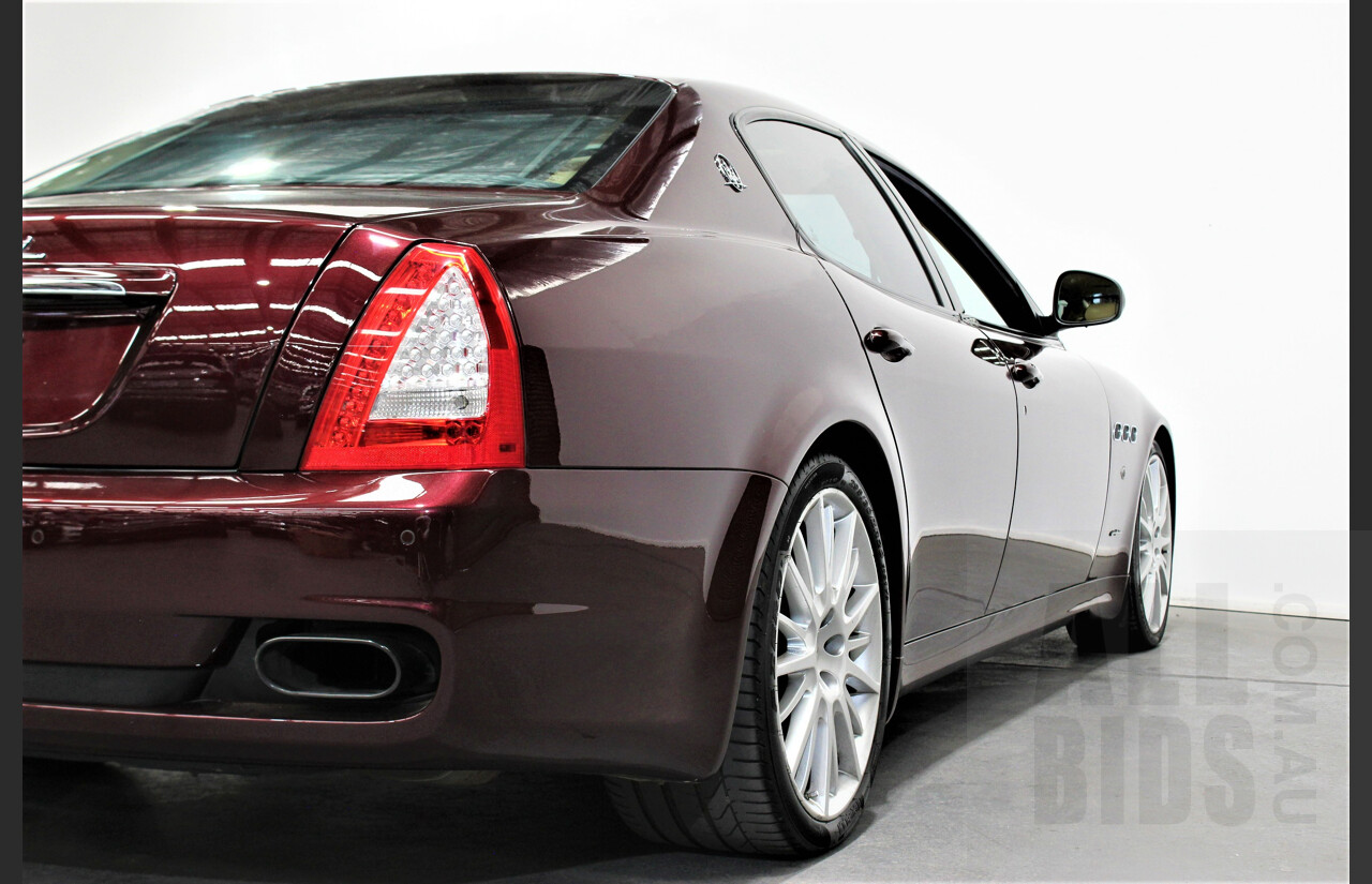 9/2009 Maserati Quattroporte Sport GT-S 4d Sedan Bordeaux Pontevecchio Metallic 4.7L V8