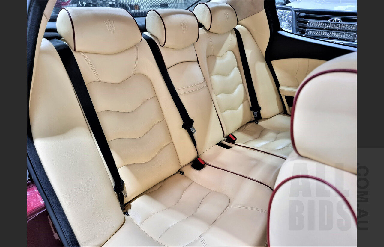 9/2009 Maserati Quattroporte Sport GT-S 4d Sedan Bordeaux Pontevecchio Metallic 4.7L V8
