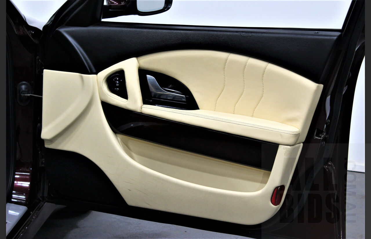 9/2009 Maserati Quattroporte Sport GT-S 4d Sedan Bordeaux Pontevecchio Metallic 4.7L V8