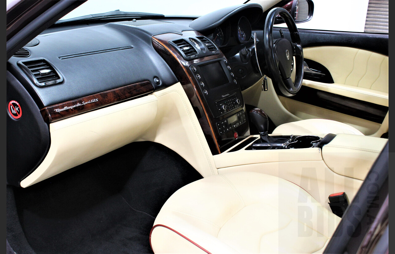 9/2009 Maserati Quattroporte Sport GT-S 4d Sedan Bordeaux Pontevecchio Metallic 4.7L V8