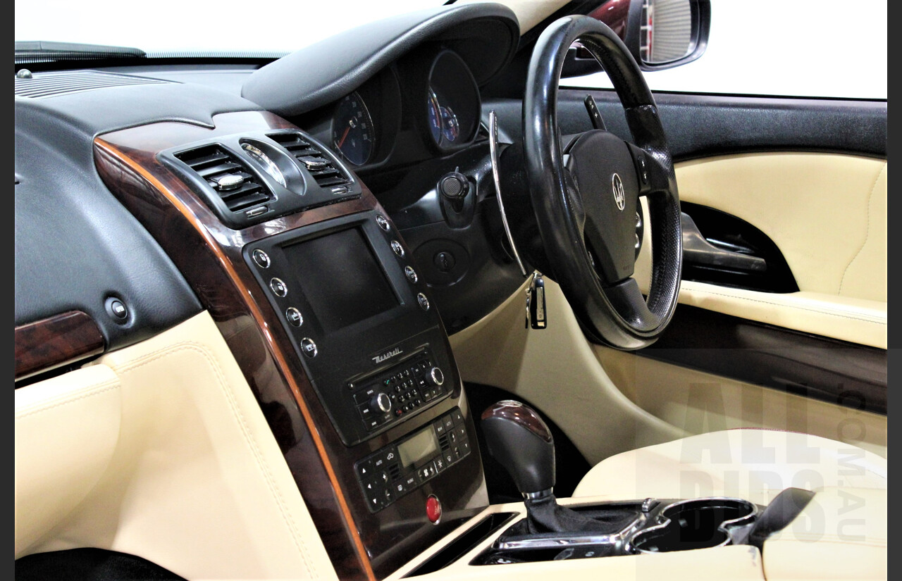 9/2009 Maserati Quattroporte Sport GT-S 4d Sedan Bordeaux Pontevecchio Metallic 4.7L V8