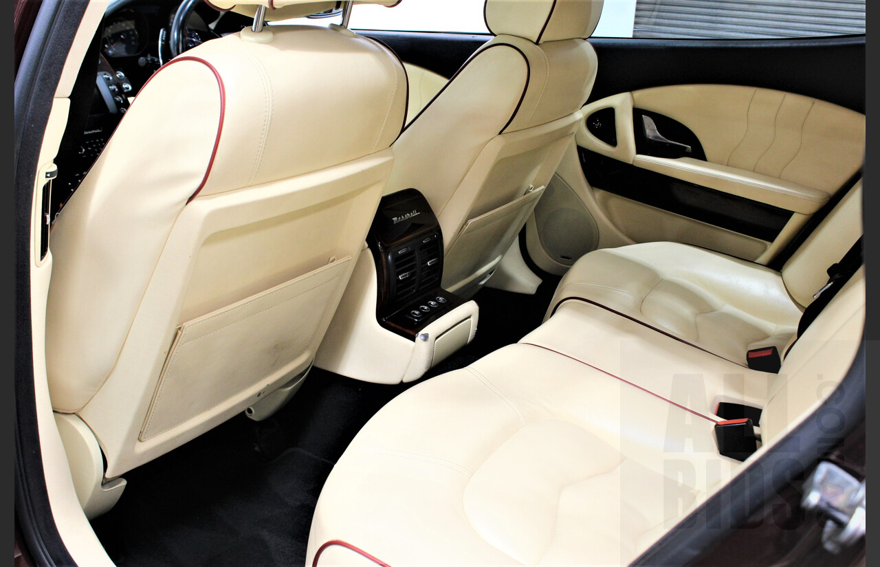 9/2009 Maserati Quattroporte Sport GT-S 4d Sedan Bordeaux Pontevecchio Metallic 4.7L V8