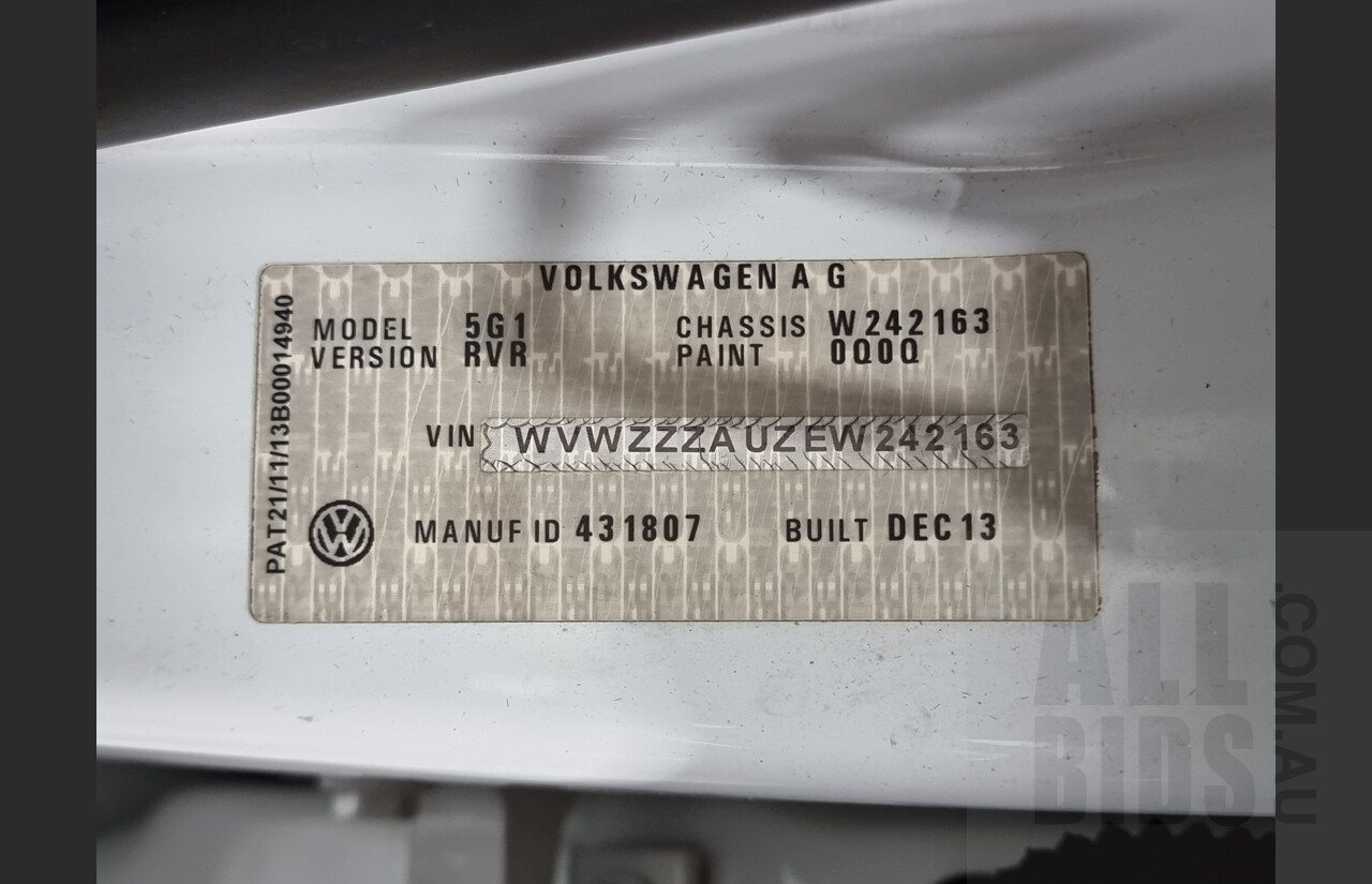 4/2014 Volkswagen Golf R AU MY14 5d Hatchback White 2.0L Turbo - APR Tuned