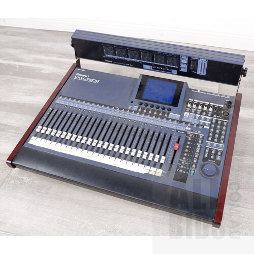Roland VM-C7200 94inch V-Mixing Console with a Roland Level Meter Bridge MB-24