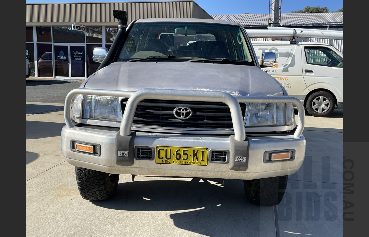 8/1998 Toyota Landcruiser GXL (4x4) 100 Series 4d Wagon Silver 4.5L