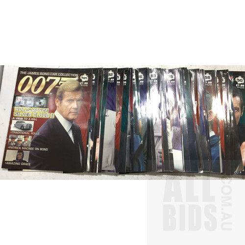 The James Bond Car Collection Issues 1-101 and Associated Model Cars