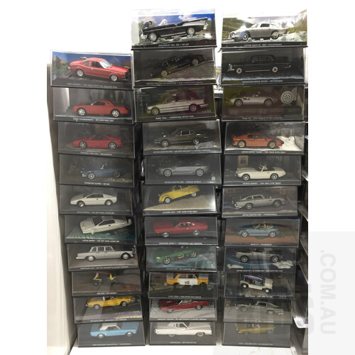 The James Bond Car Collection Issues 1-101 and Associated Model Cars