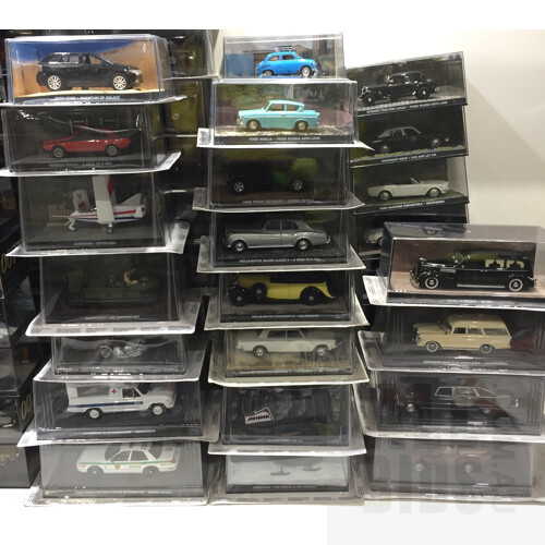 The James Bond Car Collection Issues 1-101 and Associated Model Cars