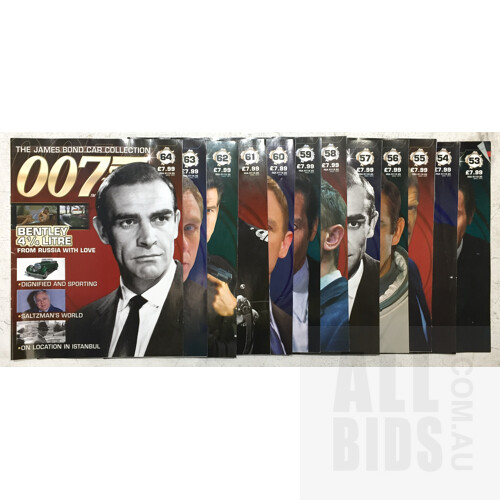 The James Bond Car Collection Issues 1-101 and Associated Model Cars