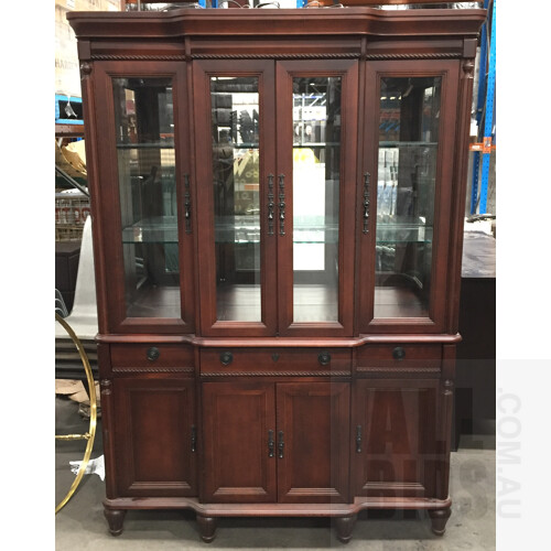 Dark Wooden Display Cabinet