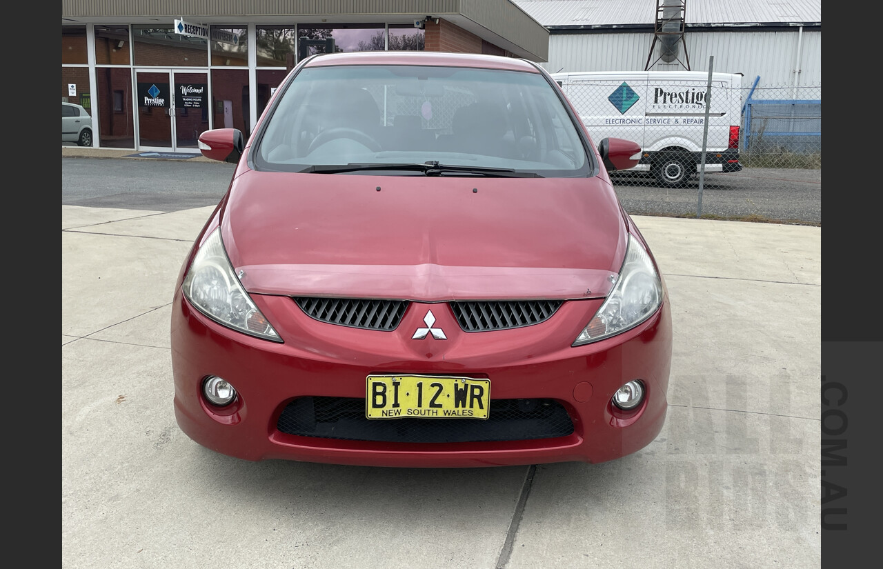 9/2007 Mitsubishi Grandis LS BA MY07 4d Wagon Red 2.4L