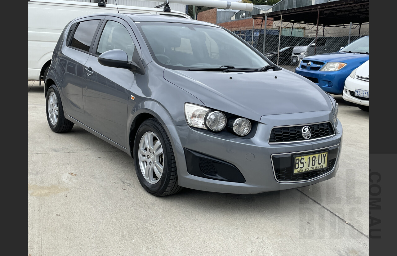 11/2012 Holden Barina CD TM MY13 5d Hatchback Grey 1.6L