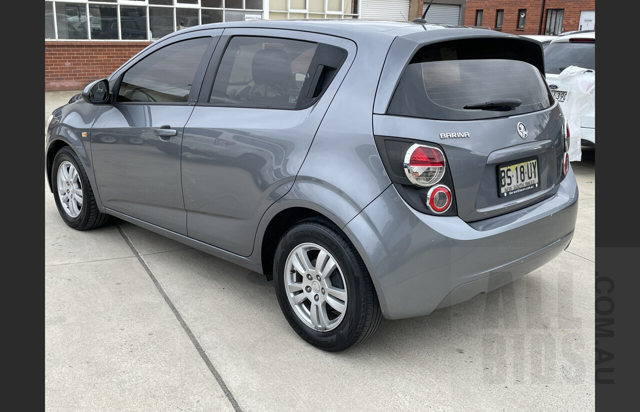 11/2012 Holden Barina CD TM MY13 5d Hatchback Grey 1.6L