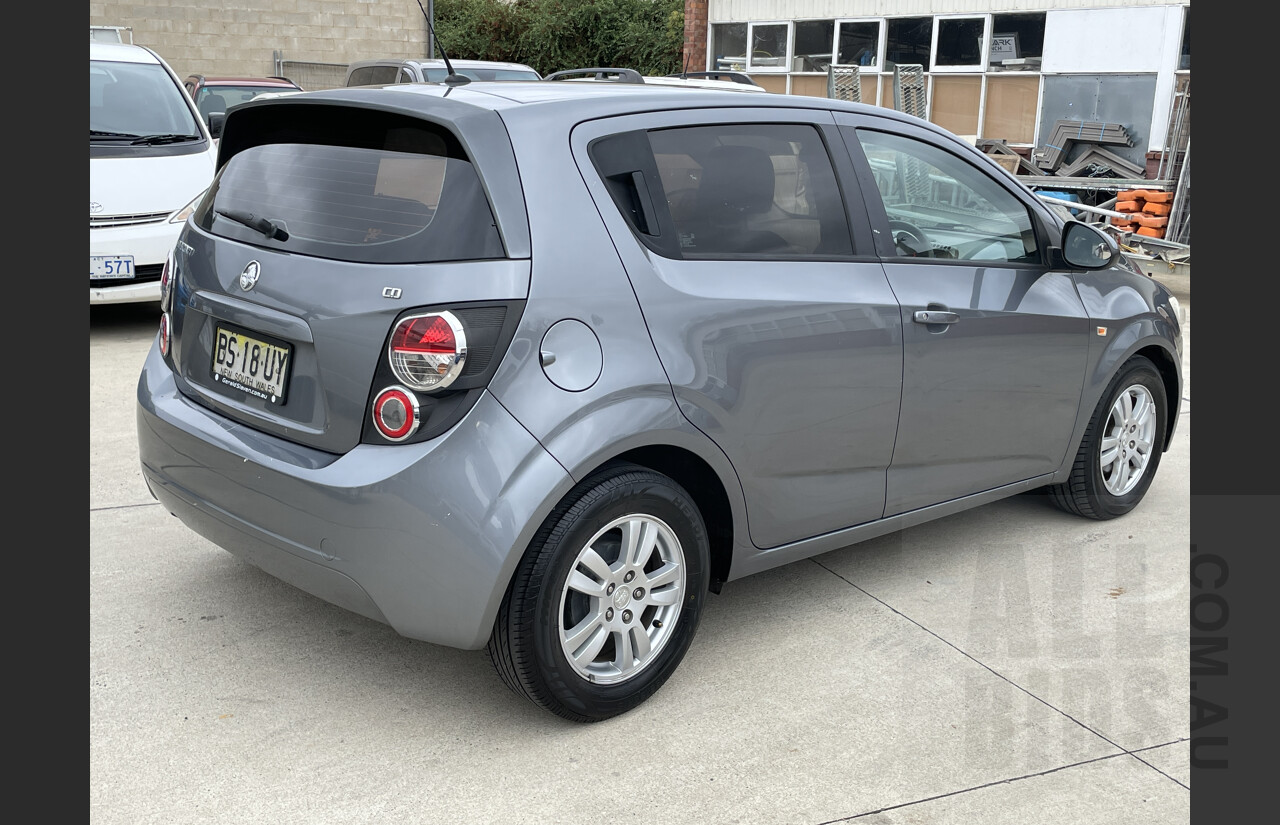 11/2012 Holden Barina CD TM MY13 5d Hatchback Grey 1.6L