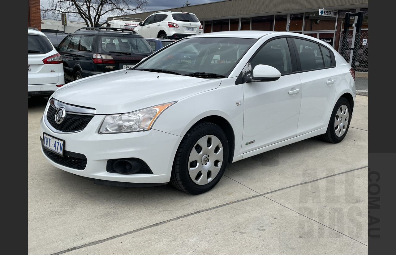 12/2011 Holden Cruze CD JH MY12 5d Hatchback White 1.4L