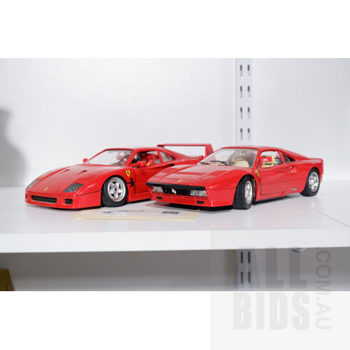 Burago Ferrari GTO and Burago Ferrari F40