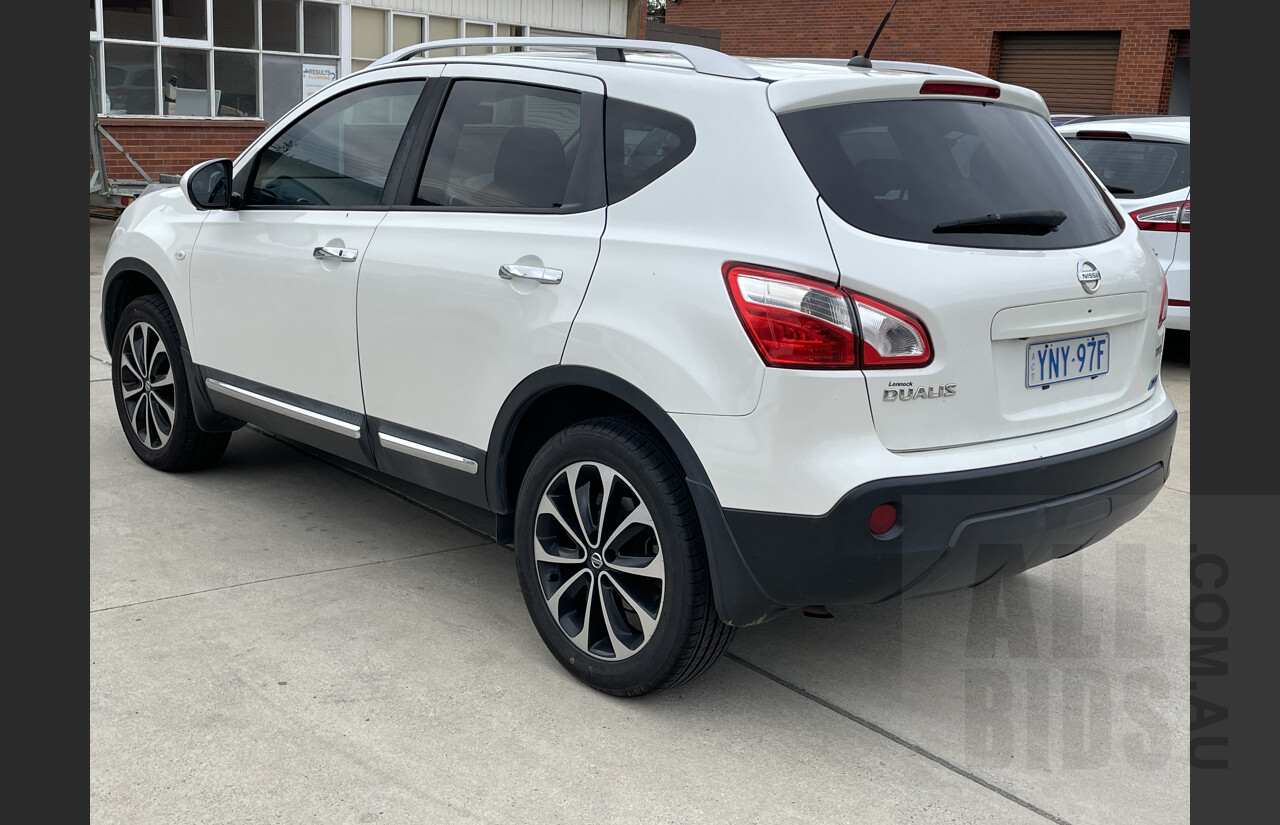 5/2014 Nissan Dualis Ti-L (4x2) J10 MY13 4d Wagon White 2.0L