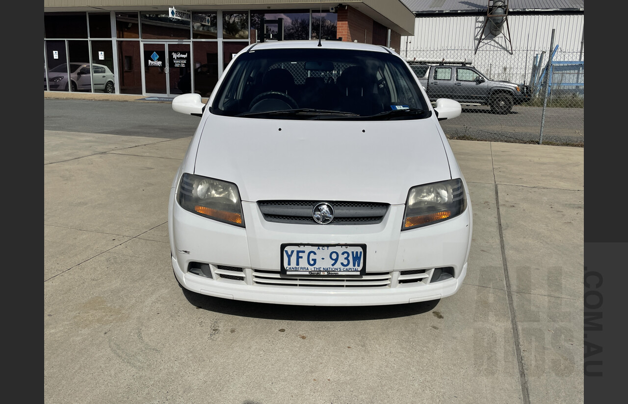 12/2007 Holden Barina  TK MY07 3d Hatchback White 1.6L