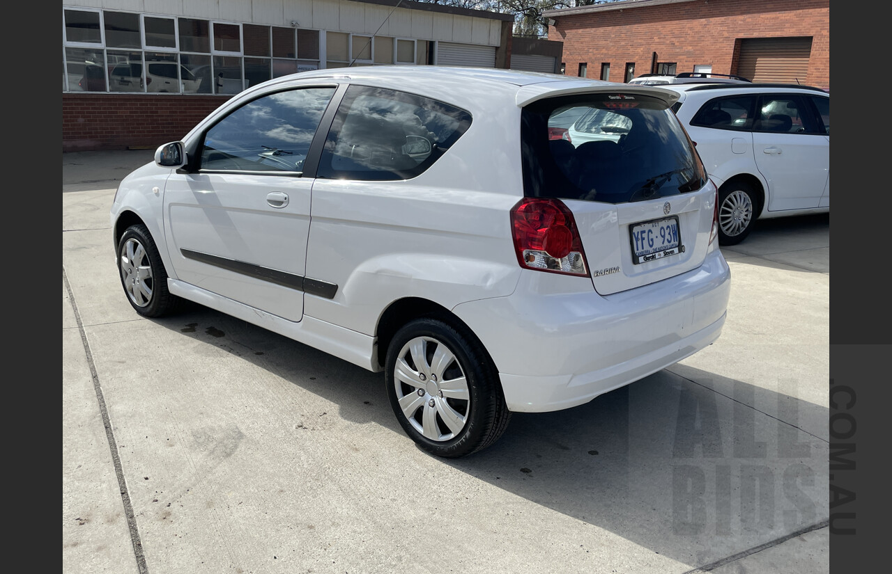 12/2007 Holden Barina  TK MY07 3d Hatchback White 1.6L