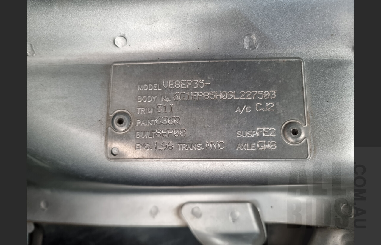 9/2008 Holden Commodore SS-V VE MY09 4d Sportwagon Silver 6.0L V8
