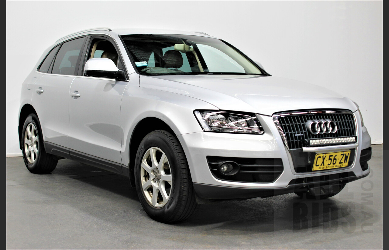 5/2010 Audi Q5 2.0 TDI Quattro 8R MY10 4d Wagon Silver 2.0L Turbo Diesel