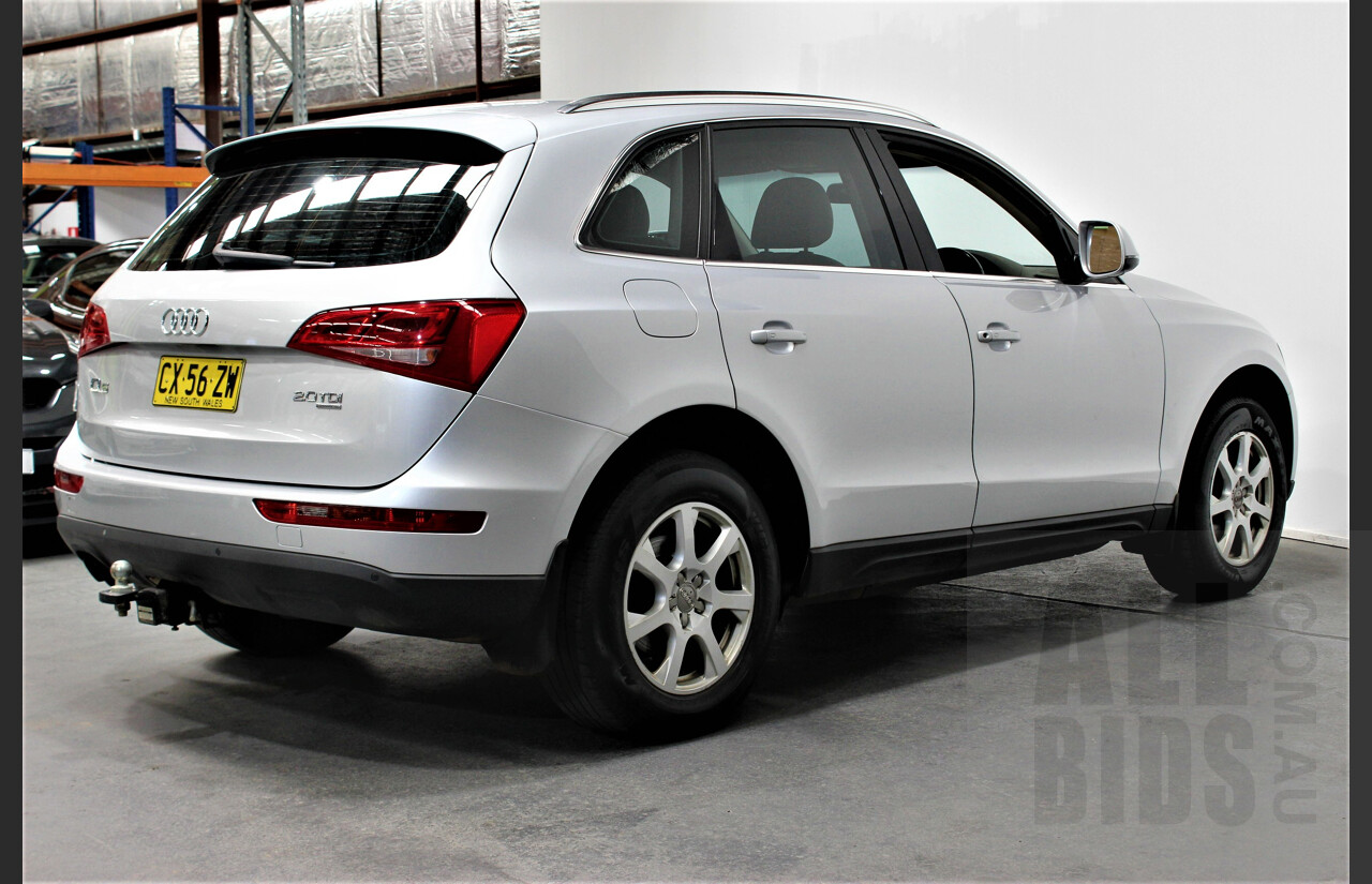 5/2010 Audi Q5 2.0 TDI Quattro 8R MY10 4d Wagon Silver 2.0L Turbo Diesel