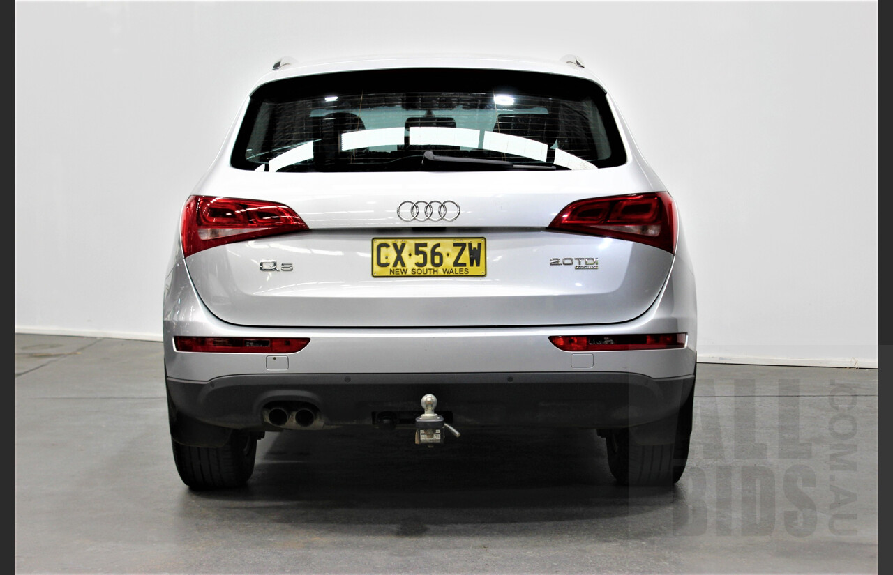 5/2010 Audi Q5 2.0 TDI Quattro 8R MY10 4d Wagon Silver 2.0L Turbo Diesel