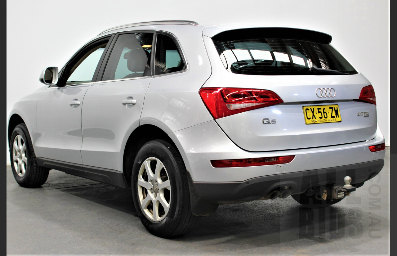 5/2010 Audi Q5 2.0 TDI Quattro 8R MY10 4d Wagon Silver 2.0L Turbo Diesel