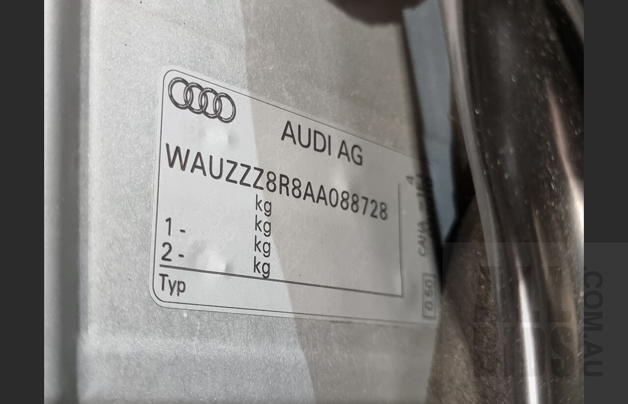 5/2010 Audi Q5 2.0 TDI Quattro 8R MY10 4d Wagon Silver 2.0L Turbo Diesel