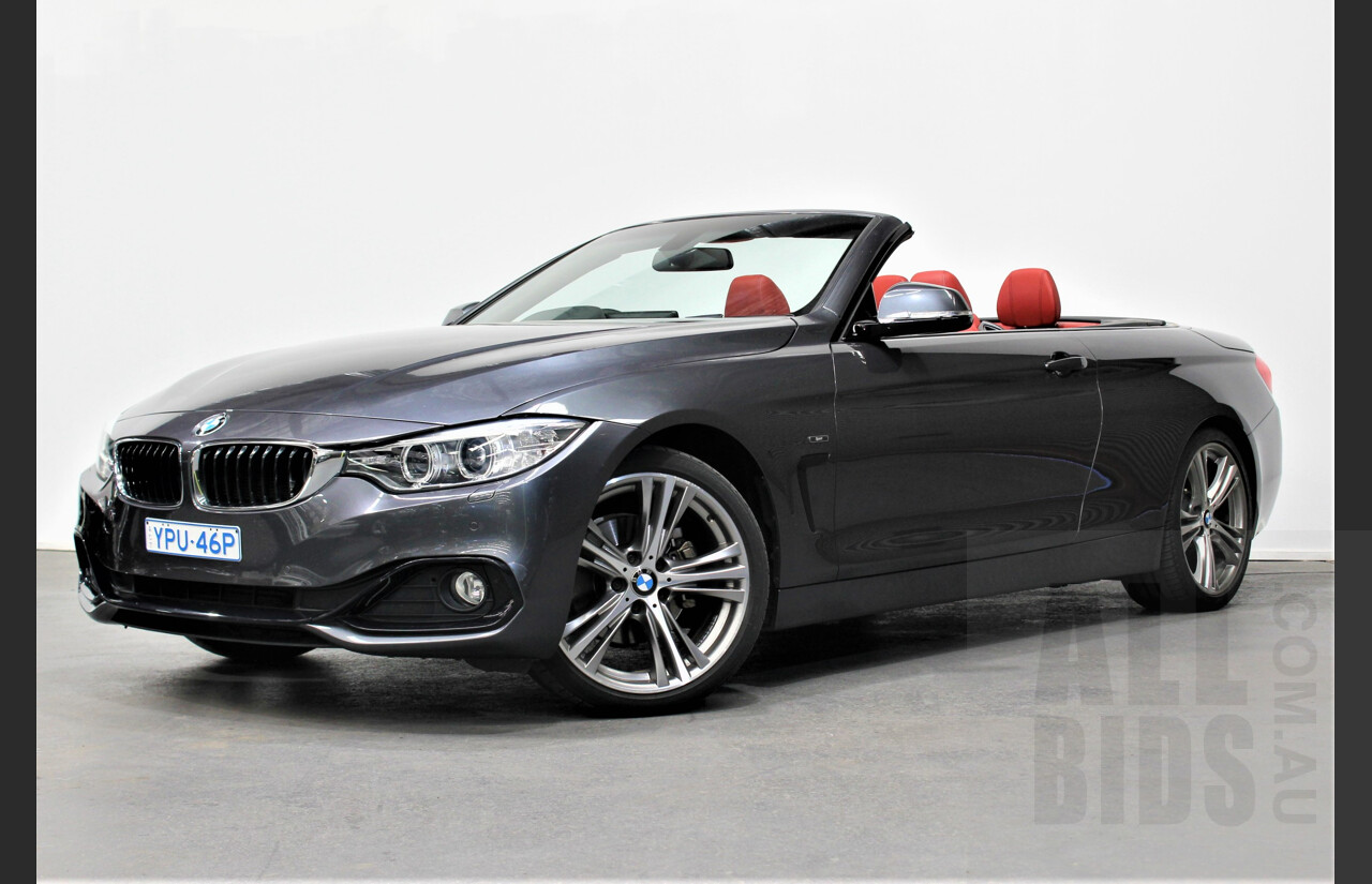 4/2014 BMW 420d Sport Line F32 2d Convertible Grey 2.0L Turbo Diesel