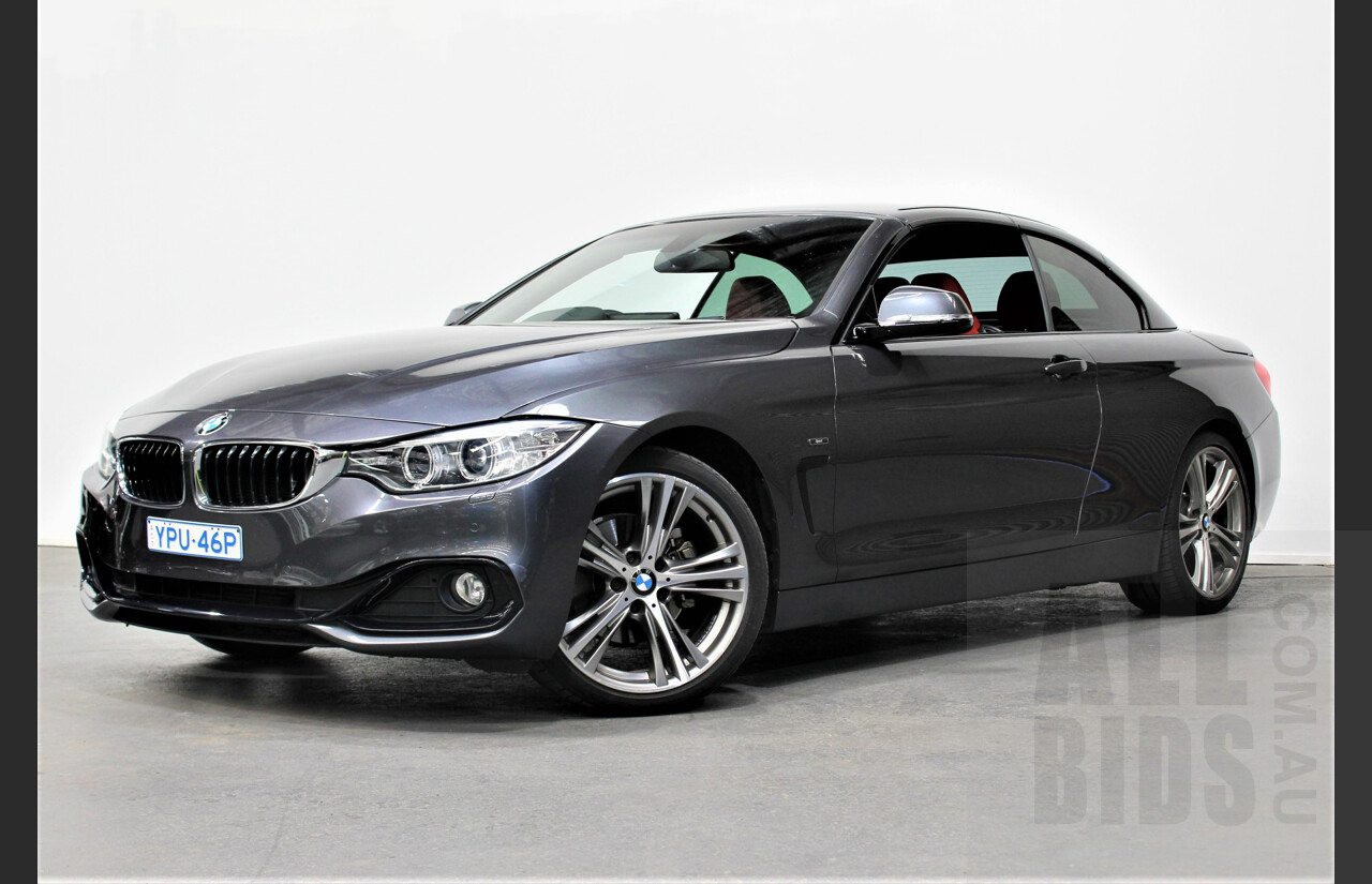 4/2014 BMW 420d Sport Line F32 2d Convertible Grey 2.0L Turbo Diesel