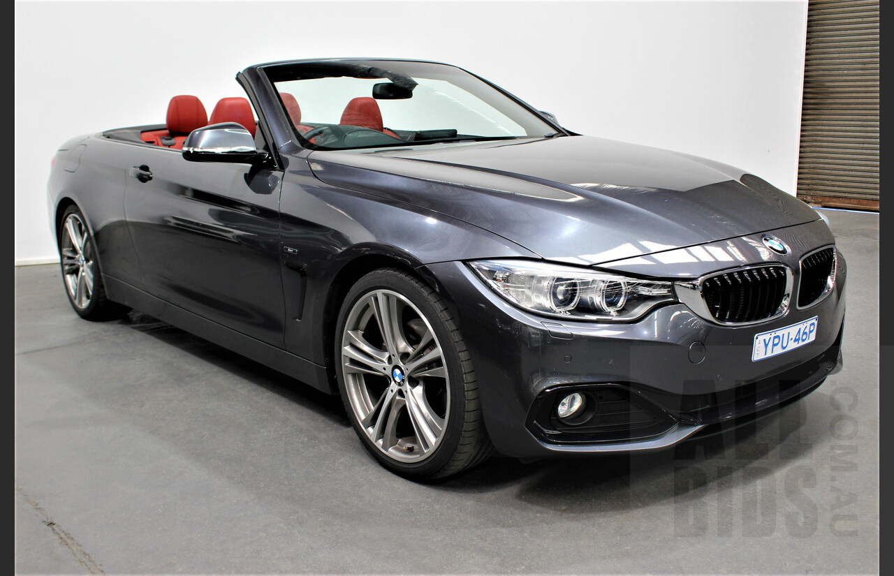 4/2014 BMW 420d Sport Line F32 2d Convertible Grey 2.0L Turbo Diesel