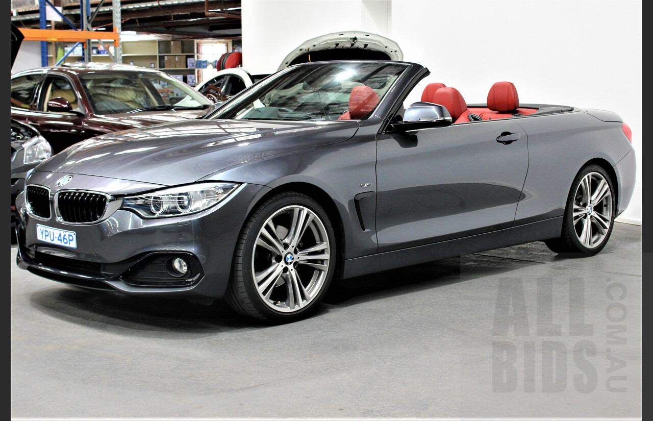 4/2014 BMW 420d Sport Line F32 2d Convertible Grey 2.0L Turbo Diesel