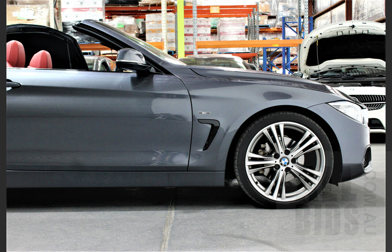 4/2014 BMW 420d Sport Line F32 2d Convertible Grey 2.0L Turbo Diesel