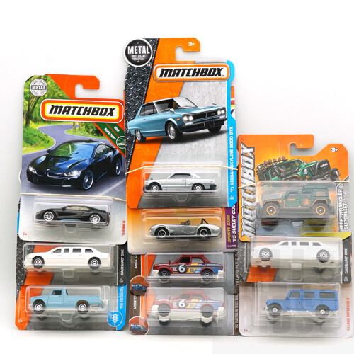 Ten Matchbox Model Cars, Including Cadillac One, 65 Shelby Cobra and More 