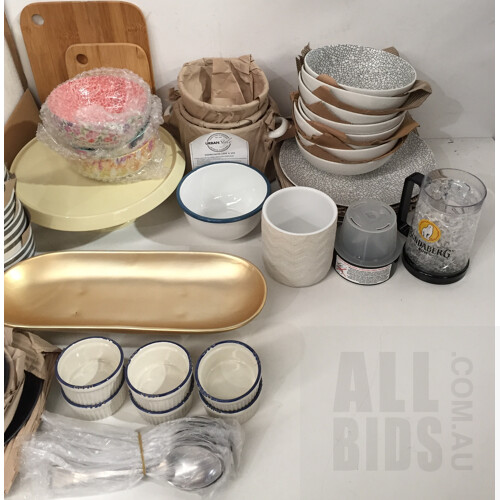 Assorted Tableware, Brands Including: Maxwell & Williams, Salt & Pepper, and Urban Style. Total ORP Over $320.