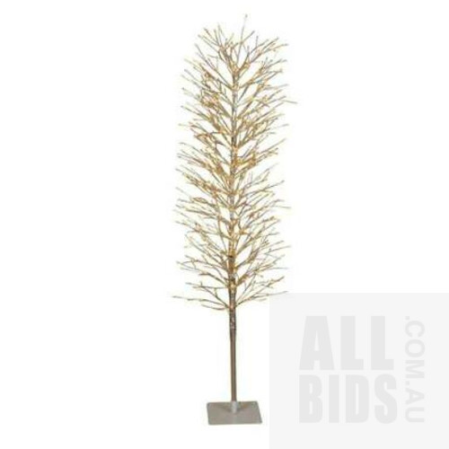 Vixen & Velvet Light Up Silver Branch Tree With 640 Lights - 150cm- ORP $185.00