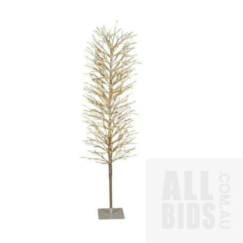 Vixen & Velvet Light Up Silver Branch Tree With 640 Lights - 150cm- ORP $185.00